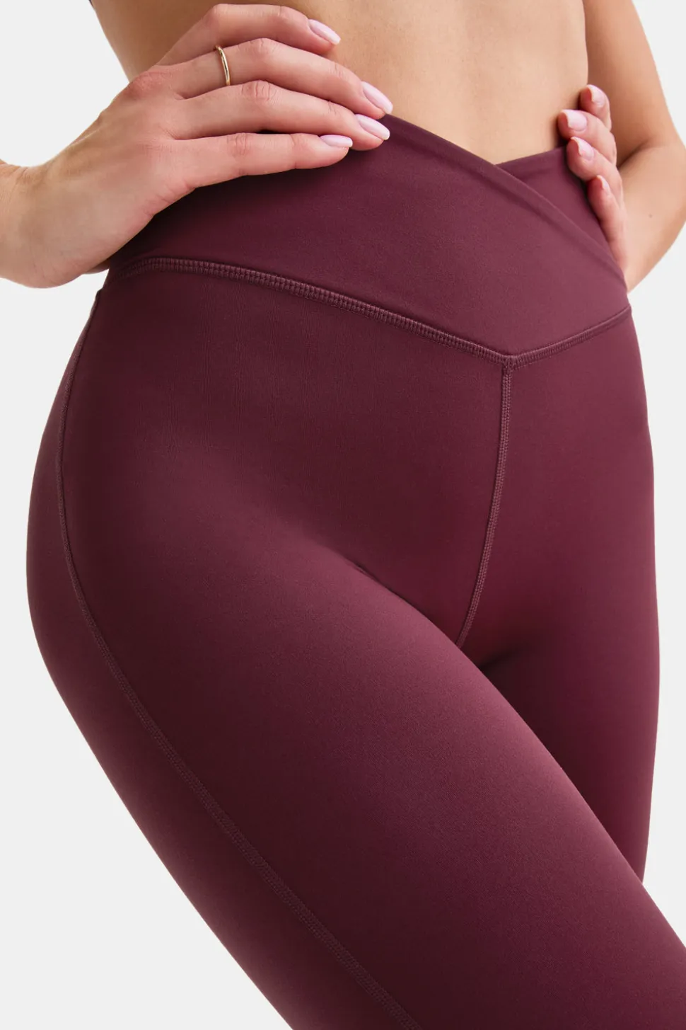 DayFlex Wrap Flared Yoga Pant - Burgundy