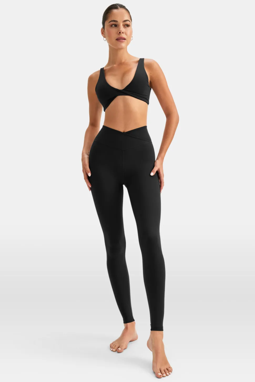 DayFlex Wrap High Waisted Legging - Shadow Black