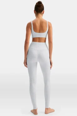 DayFlex Wrap High Waisted Legging - Grey Marl