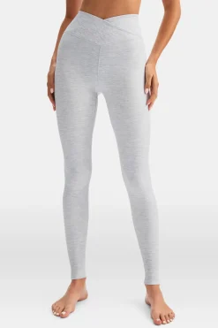 DayFlex Wrap High Waisted Legging - Grey Marl