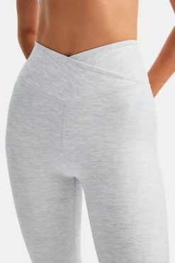 DayFlex Wrap High Waisted Legging - Grey Marl