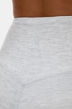 DayFlex Wrap High Waisted Legging - Grey Marl