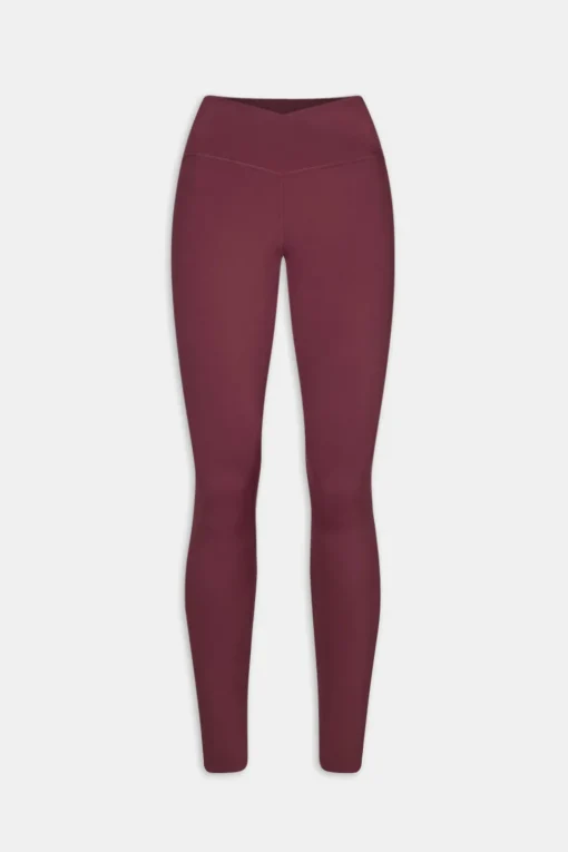 DayFlex Wrap High Waisted Legging - Burgundy