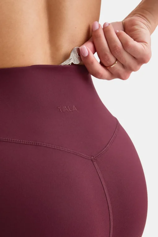 DayFlex Wrap High Waisted Legging - Burgundy