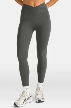 DayFlex Wrap High Waisted Legging - Dark Olive
