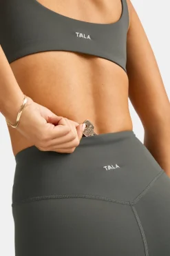 DayFlex Wrap High Waisted Legging - Dark Olive