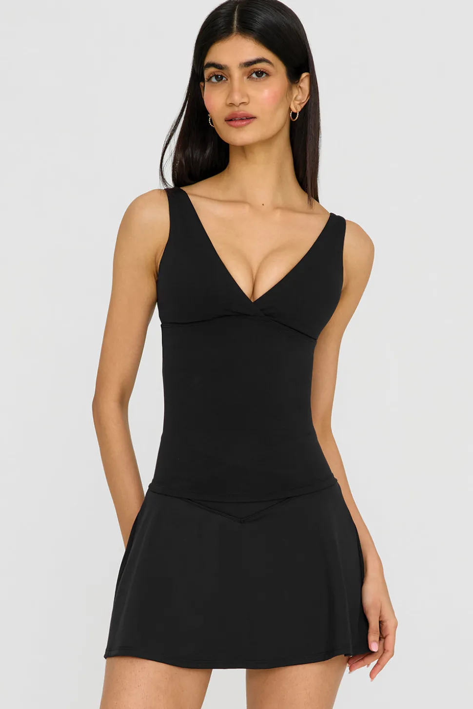 DayFlex Wrap Waist Skort - Shadow Black