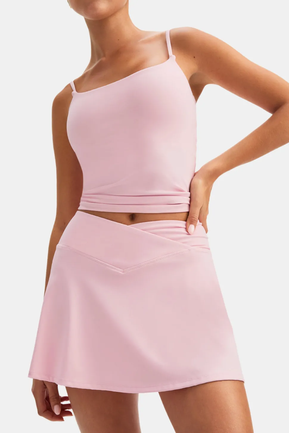 DayFlex Wrap Waist Skort - Ballet Slipper