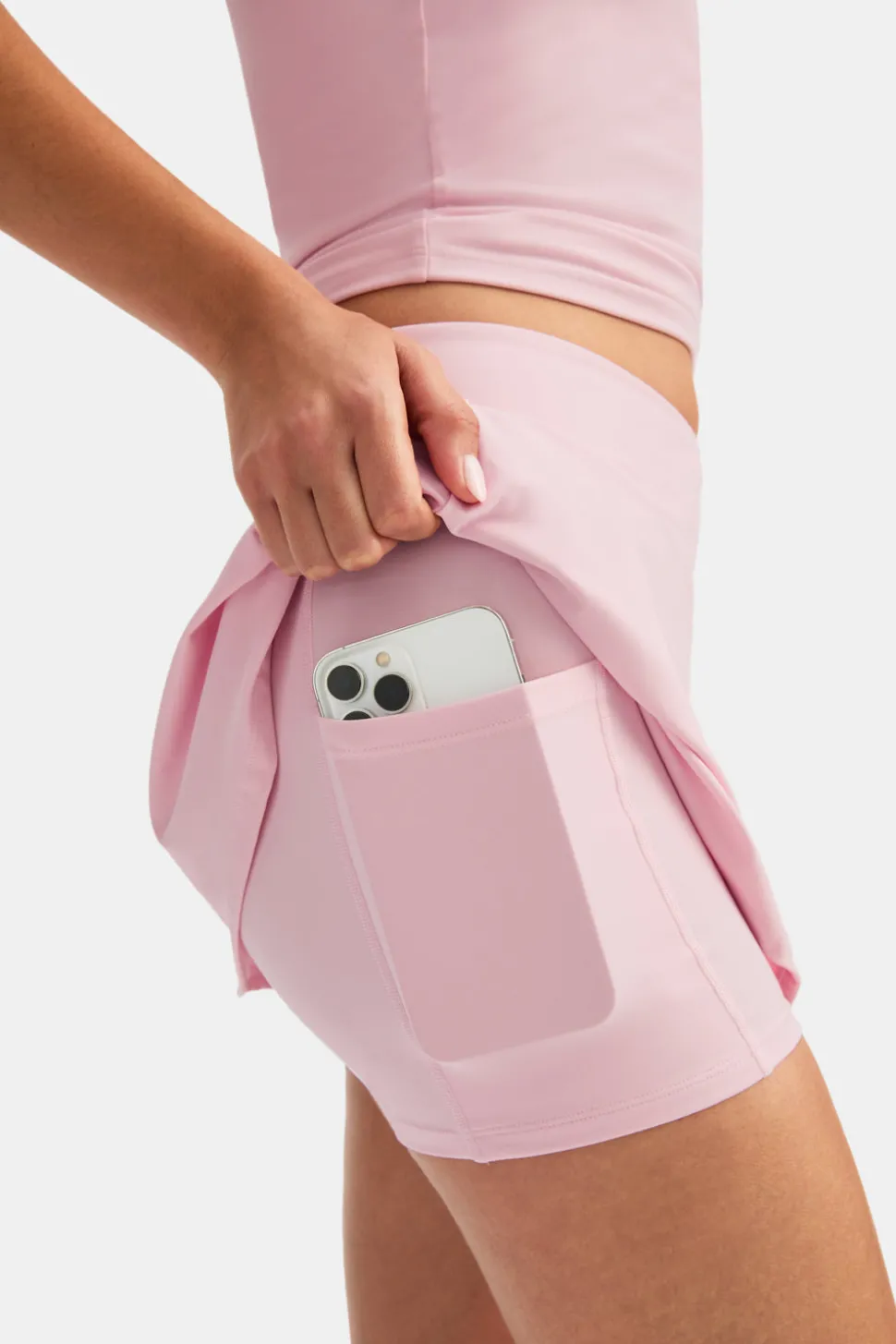 DayFlex Wrap Waist Skort - Ballet Slipper