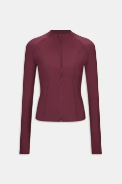 DayFlex Zip Through Jacket - Burgundy