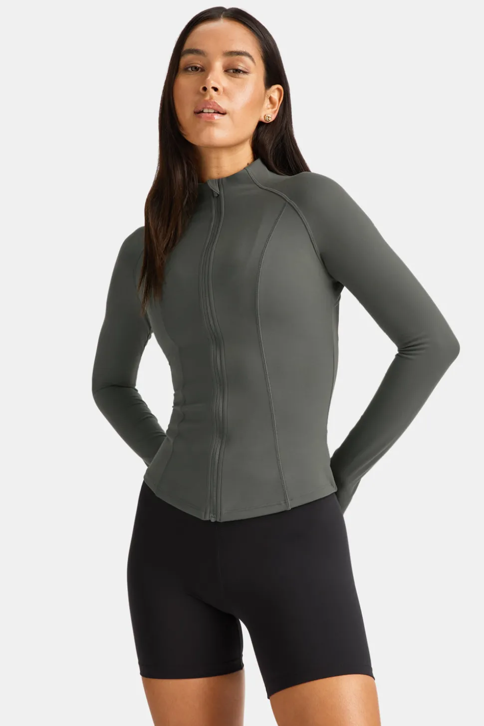 DayFlex Zip Through Jacket - Dark Olive