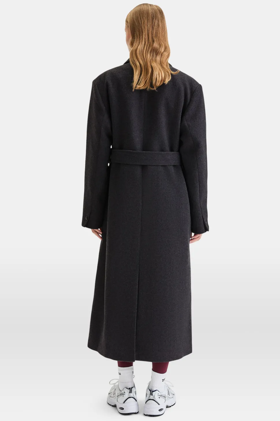 Everyday Single-Breasted Multiway Structured Overcoat - Charcoal