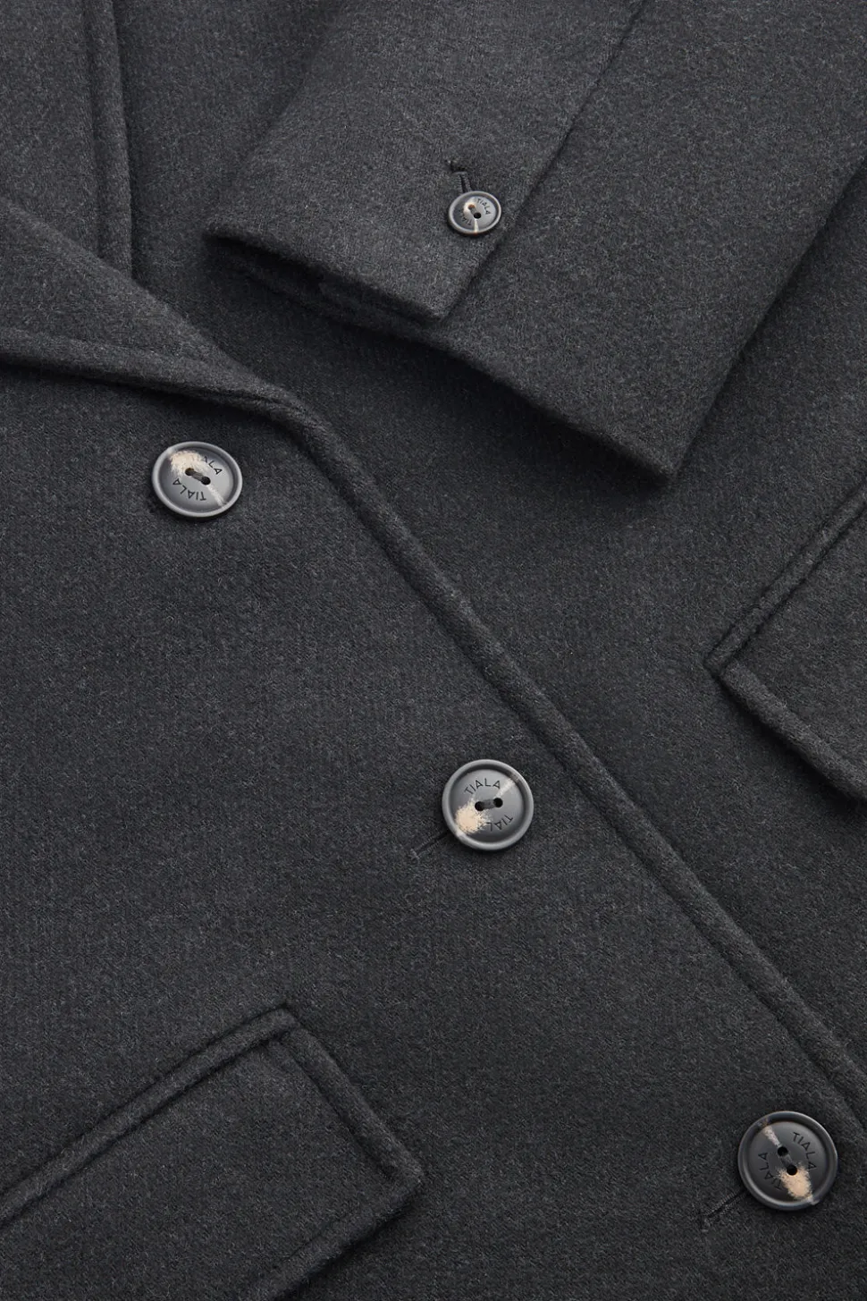 Everyday Single-Breasted Multiway Structured Overcoat - Charcoal