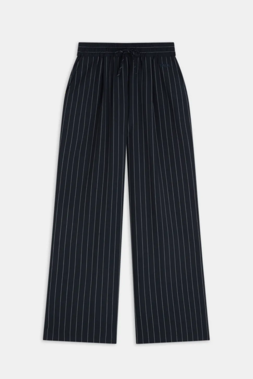 Everyday Tailoring Drawstring Trousers - Navy Stripe