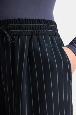 Everyday Tailoring Drawstring Trousers - Navy Stripe