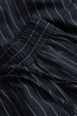 Everyday Tailoring Drawstring Trousers - Navy Stripe