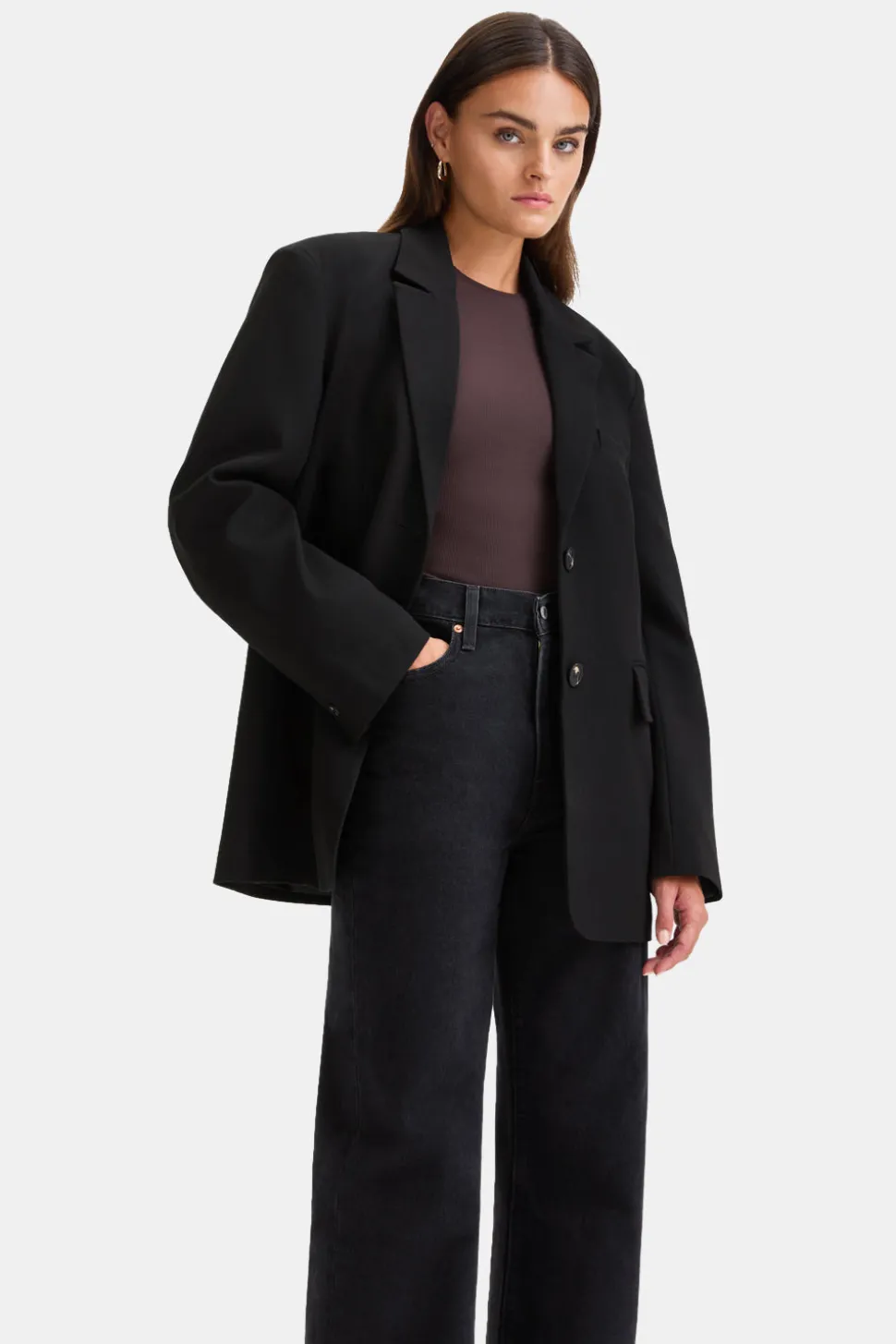 Everyday Tailoring Oversized Blazer - Black