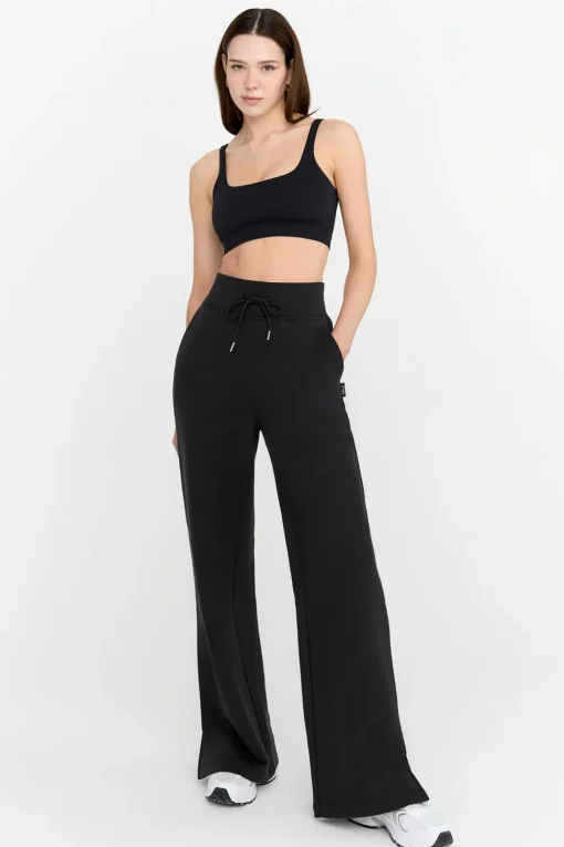 Everyday Wide Leg Jogger - Black