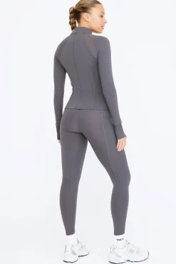 FormTech Quarter Zip Long Sleeve Running Top - Graphite