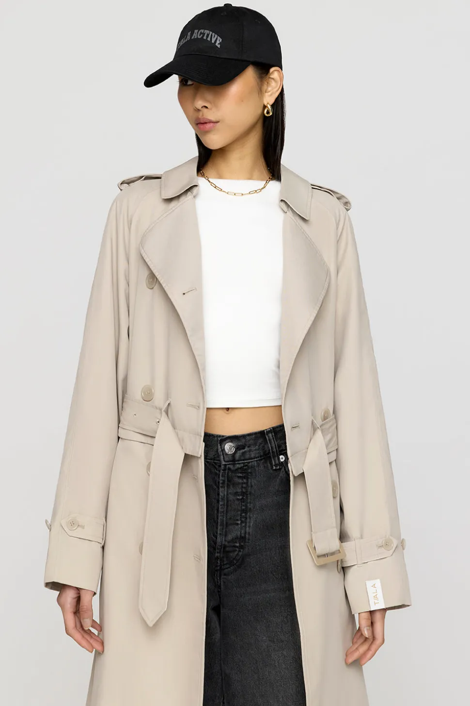 Multiway Belted Trench Coat - Truffle