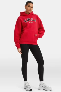 Oversized Club Hoodie - Chilli Red