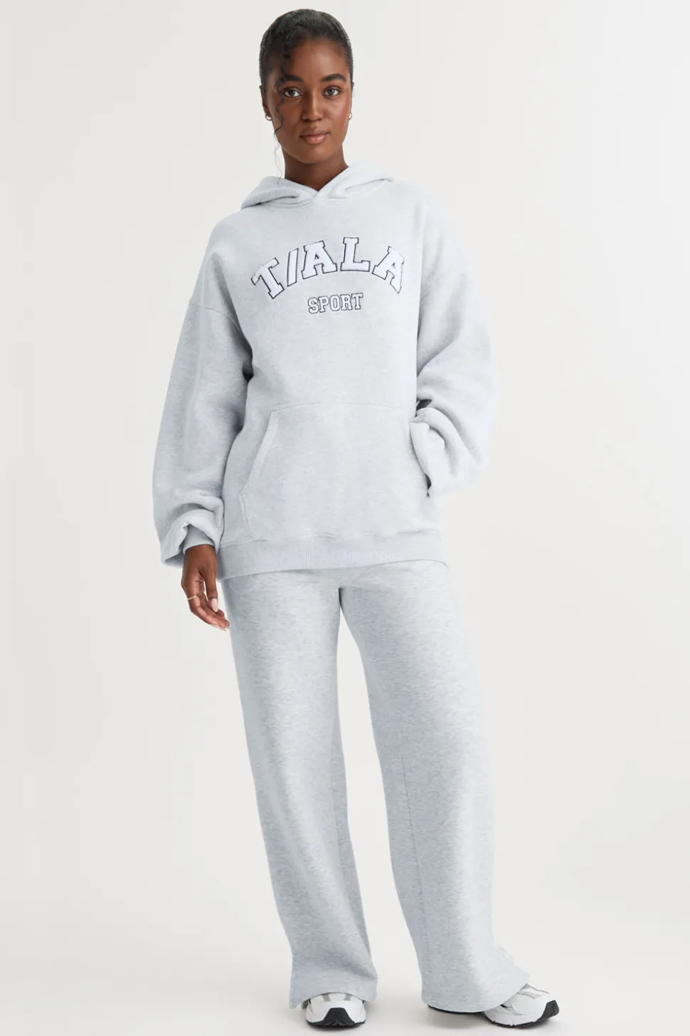 Oversized Club Hoodie - Grey Marl