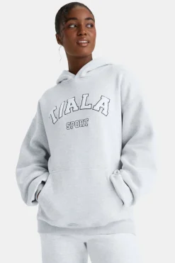 Oversized Club Hoodie - Grey Marl