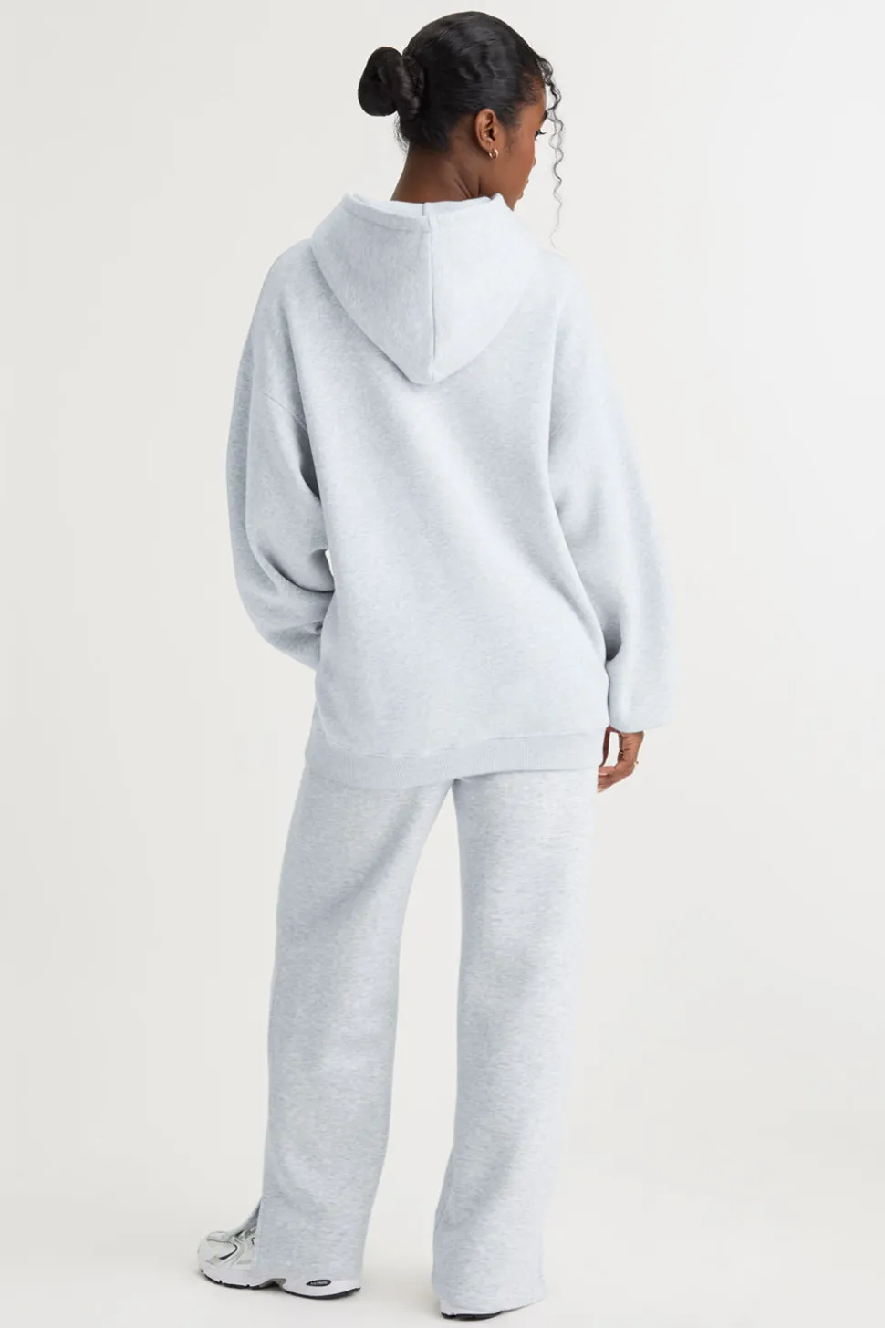 Oversized Club Hoodie - Grey Marl