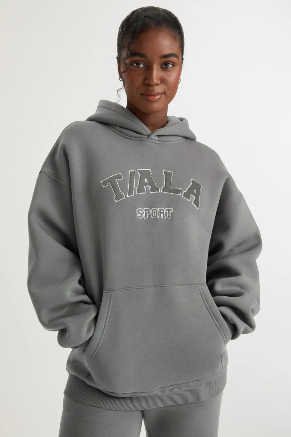 Oversized Club Hoodie - Slate Grey