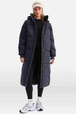 Polar Long Line Multiway 4-In-1 Puffer Coat - Black