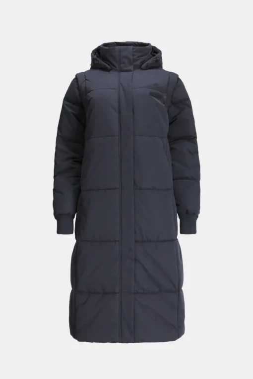 Polar Long Line Multiway 4-In-1 Puffer Coat - Black