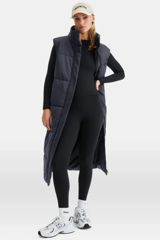 Polar Long Line Multiway 4-In-1 Puffer Coat - Black