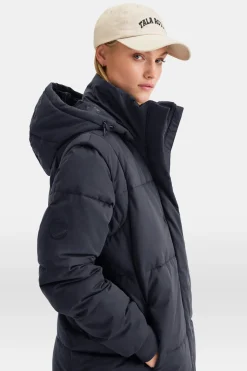 Polar Long Line Multiway 4-In-1 Puffer Coat - Black
