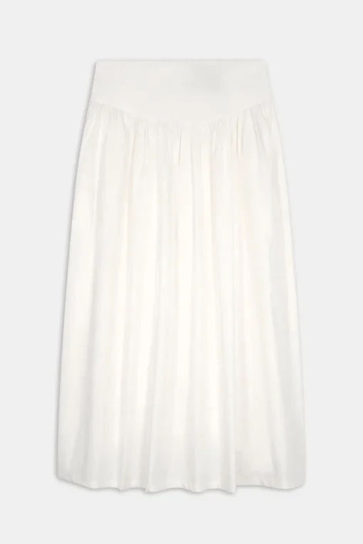 Poplin Maxi Skirt - Coconut Milk