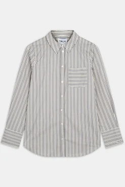 Poplin Shirt - Blue Stripe