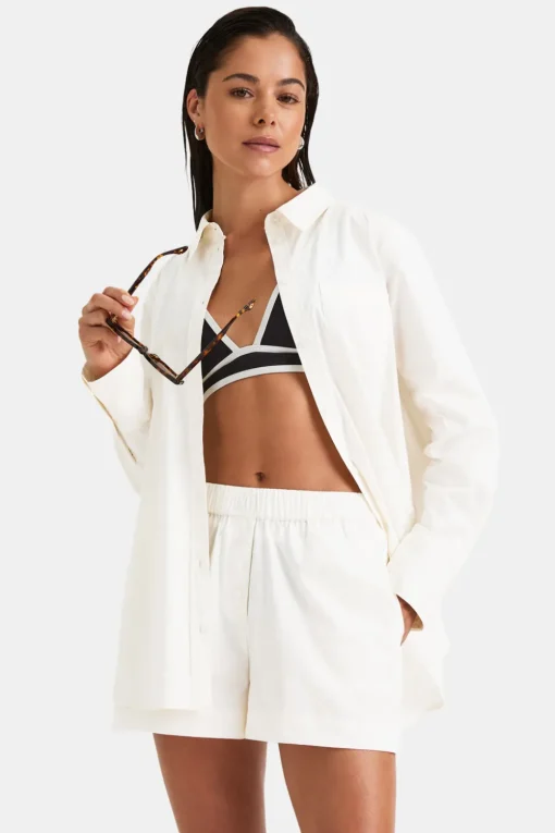 Poplin Shirt - Coconut Milk