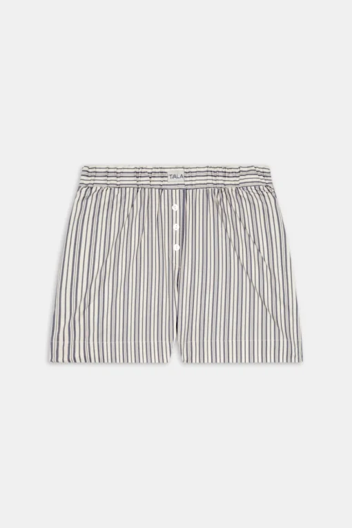Poplin Short - Blue Stripe