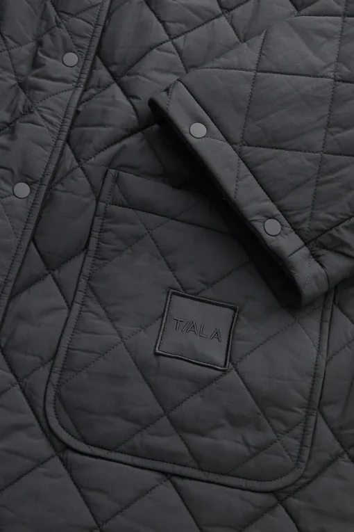 Quilted Reversible Barn Jacket - Black