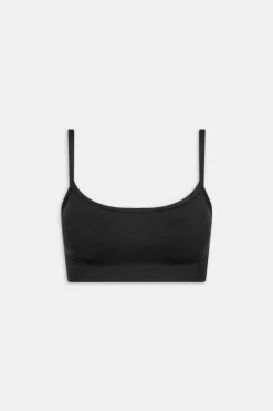 Sculpt Seamless Bandeau Sports Bra - Black Marl