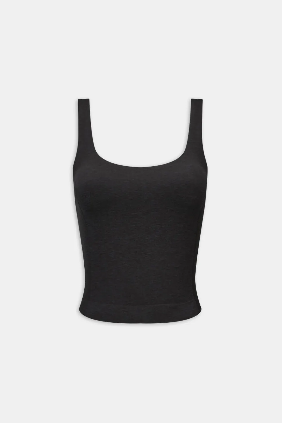 Sculpt Seamless Built-In Bra Vest - Black Marl