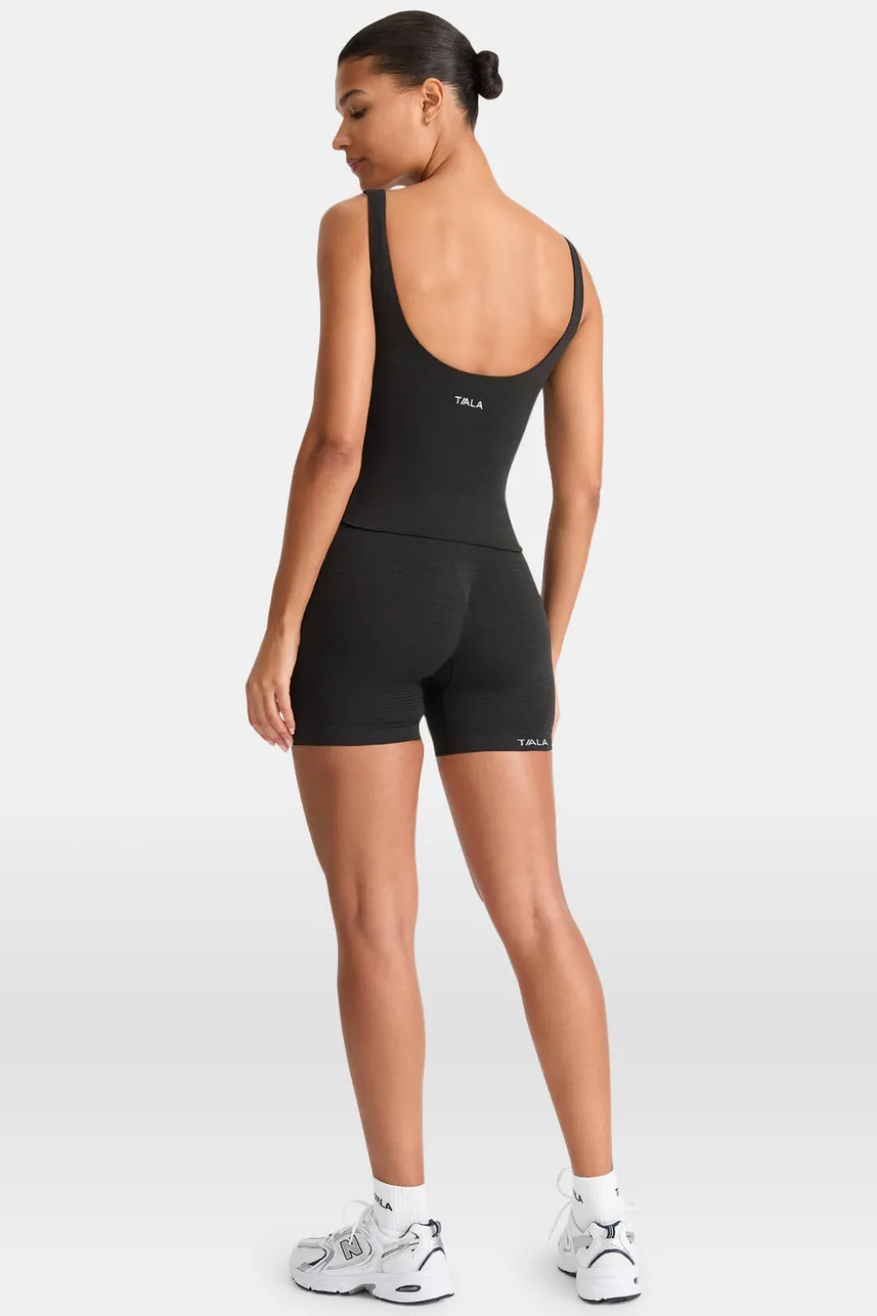 Sculpt Seamless Built-In Bra Vest - Black Marl