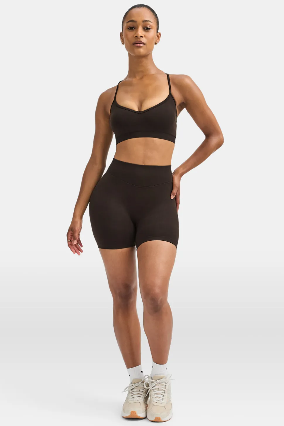 Sculpt Seamless Cross Back Sports Bra - Americano