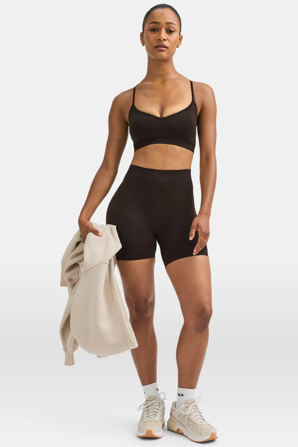 Sculpt Seamless Cross Back Sports Bra - Americano