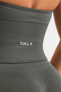 Sculpt Seamless Halter Tank - Dark Olive Marl