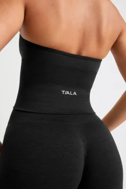 Sculpt Seamless Halter Tank - Black Marl