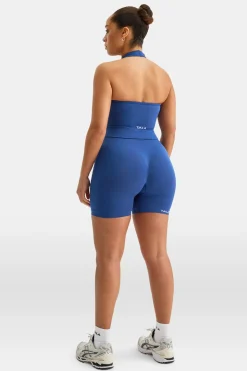Sculpt Seamless Halter Tank - Cobalt Blue