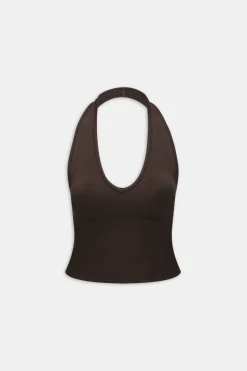 Sculpt Seamless Halter Tank - Americano