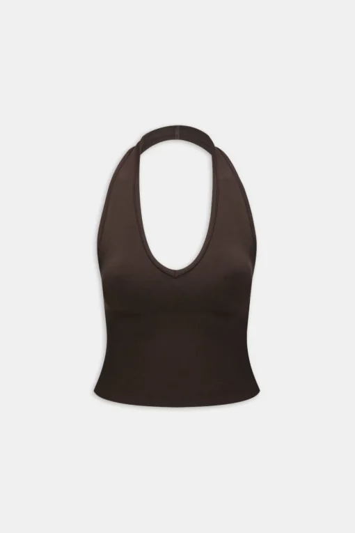 Sculpt Seamless Halter Tank - Americano