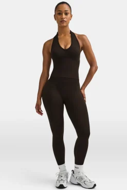 Sculpt Seamless Halter Tank - Americano