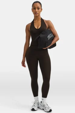 Sculpt Seamless Halter Tank - Americano